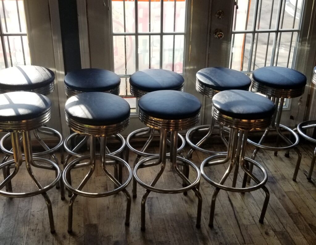 Bar Stools Reupholstered by Vinyl Pro Company